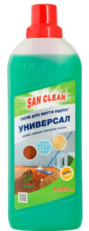 SAN CLEAN Засіб миючий д/підлоги хвоя 1000гр